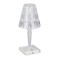 LAMPADA DA TAVOLO CLEAR CRYSTAL RICARICABILE USB